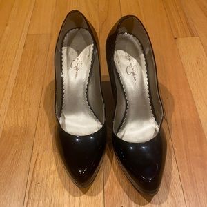 Jessica Simpson Black platform heels